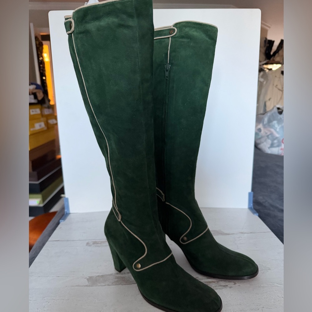 COCLICO Green Over the Knee Boots sz 40